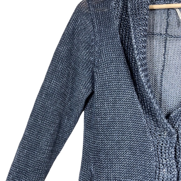 Margaret O’Leary Snap On Button Heavy Cardigan 100% Linen Size XS - Picture 4 of 9